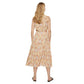 Mango Flowy Paisley Sleeveless Belt Tie Long Dress Size 16 NWT