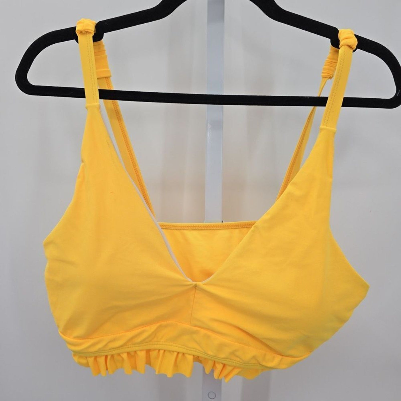 Shein Yellow Swimwear Swimsuit Bikini Padded Top Size 1XL