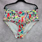 Shein Floral Print Swimwear Swimsuit Bikini Bottom Size 3XL